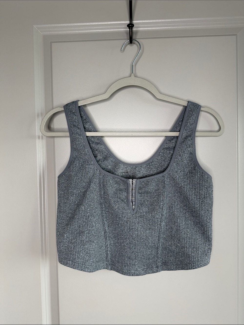 torrid Heather Gray Ribbed Crop Tank